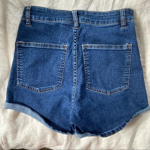 H&M High Waisted Jean Shorts - Picture 2 of 2